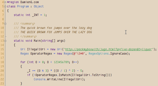 Envy Code R with the Humane Theme