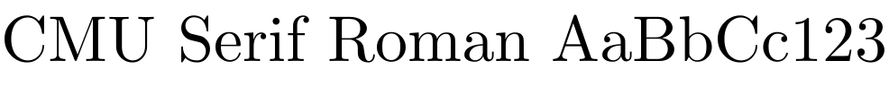 CMU Serif